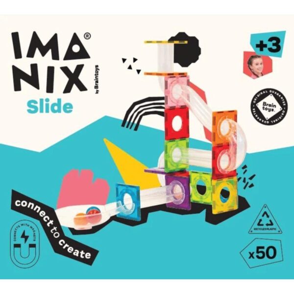Juego construcción tobogan 50 pzs. Imanix