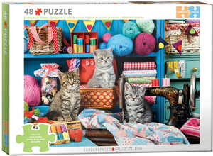 Puzzle 48pzs.- Gatos