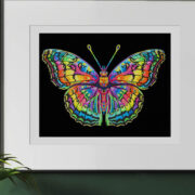 Manualidad Diamond Dotz Neón Mariposa