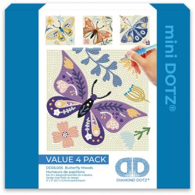 Mini Diamond Dotz 4-Mariposas