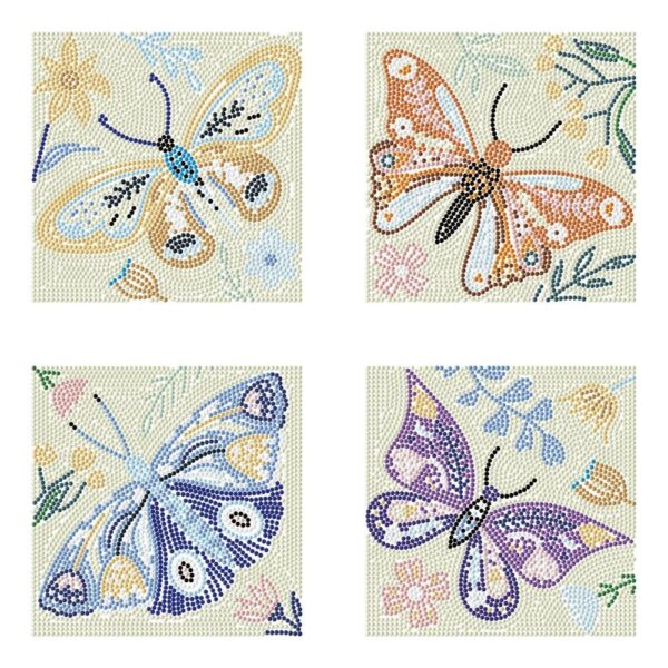 Mini Diamond Dotz 4-Mariposas