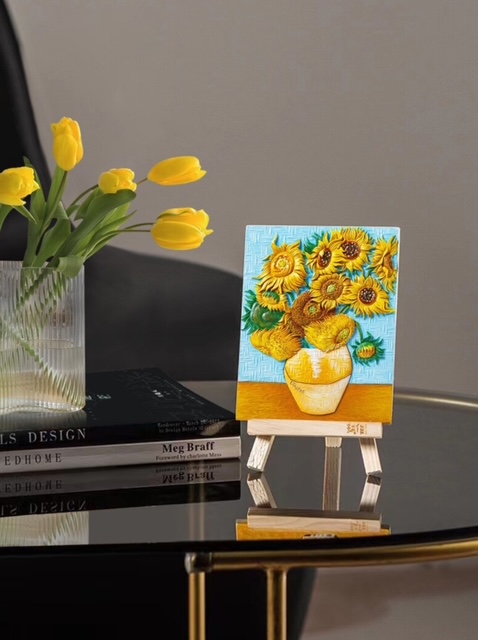 Pintar 3D Los girasoles