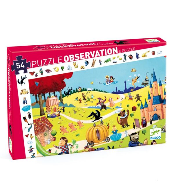 Puzzle de Observación 54 pzs. Cuentos-Djeco-4