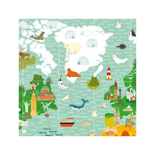Puzzle de observación 200 pzs. La vuelta al mundo-Djeco-2