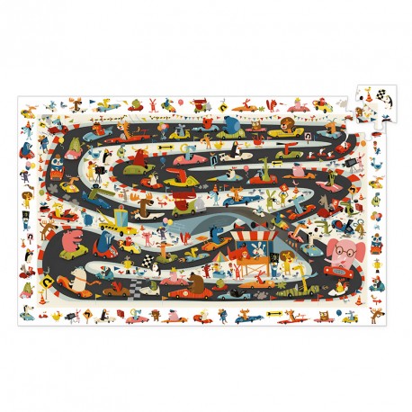Puzzle de observacion 54 pzs. Carrera -Djeco-1