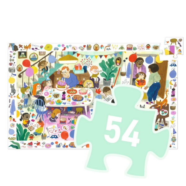 Puzzle de observación 54 pzs. Cumpleaños-Djeco-1
