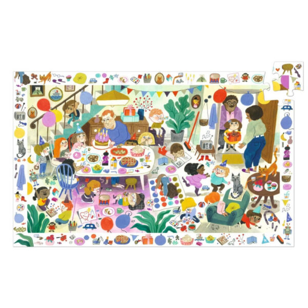 Puzzle de observación 54 pzs. Cumpleaños-Djeco