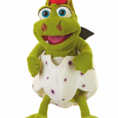 marioneta dragon con huevo