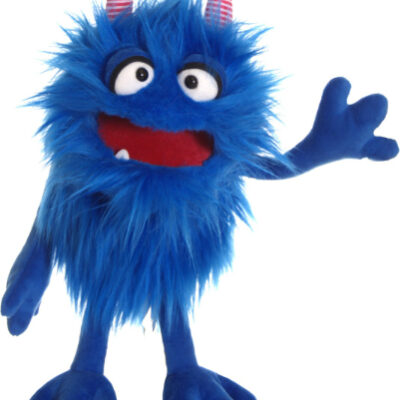marioneta monstruo azul diablito