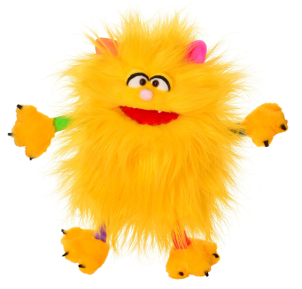 marioneta monstruo amarillo