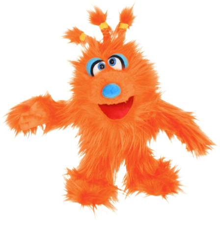 marioneta monstruo naranja