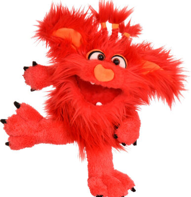marioneta monstruo rojo
