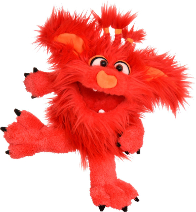 marioneta monstruo rojo