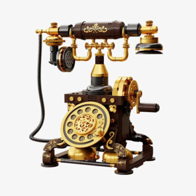manualidad telefono retro